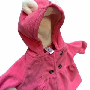 Newborn Pink Hood Baby Jacket Carter’s Girls